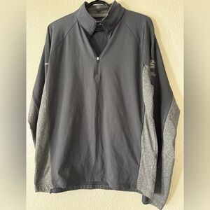 Men's Cadillac Two-Tone Gray Quarter-Zip Pull Over Jacket NWOT